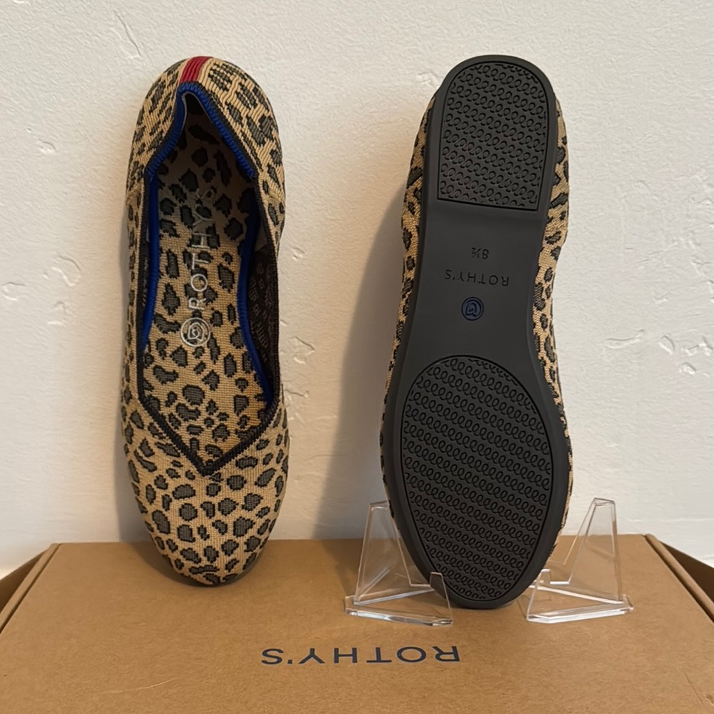 Rothy's Brown Leopard Print Flats
